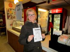 Loyal carry-out customer at The Works Gyros in Glenview Loyal carry-out customer at The Works Gyros in Glenview