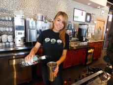 Friendly server at Xando Cafe in Hickory Hills Friendly server at Xando Cafe in Hickory Hills